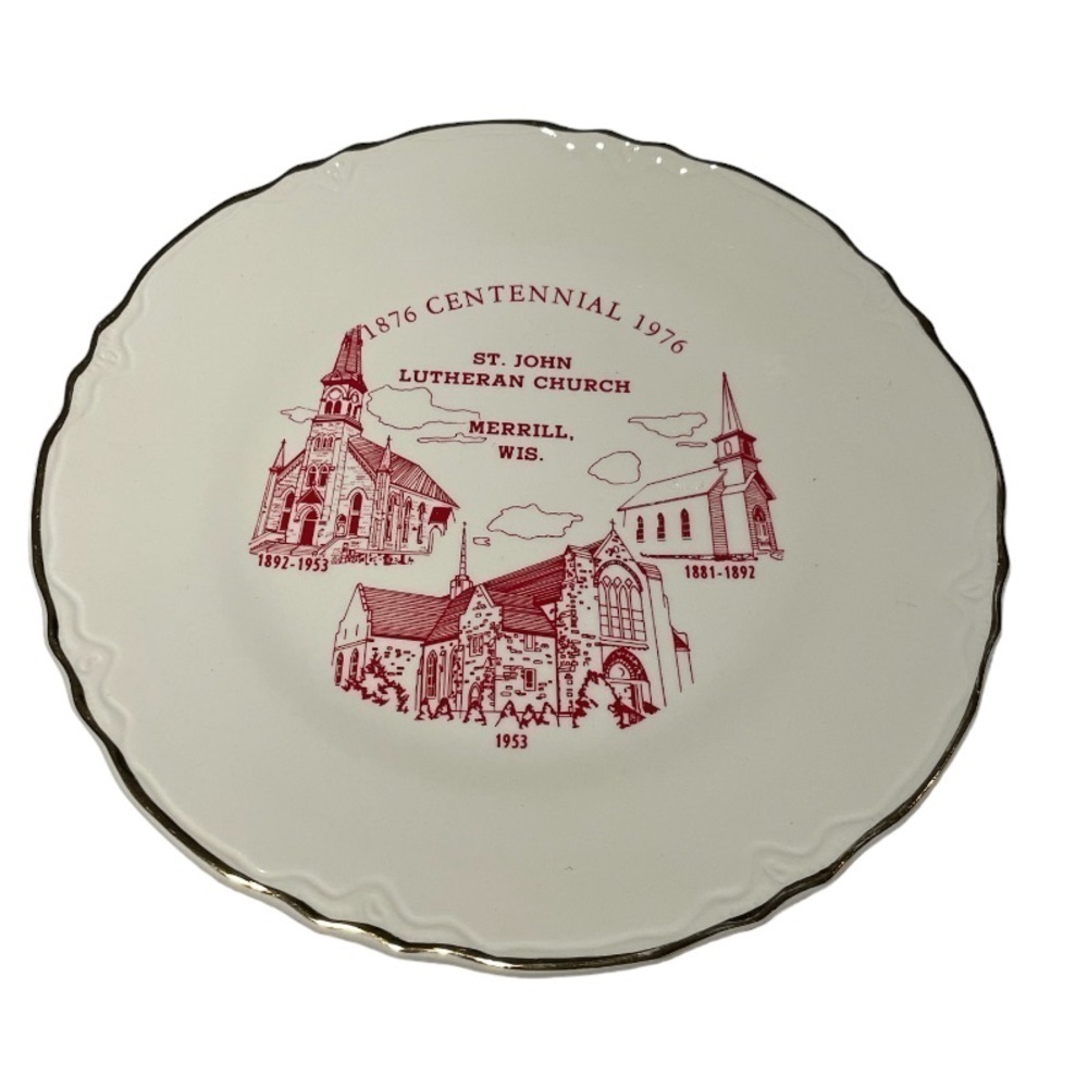 St. John Lutheran Church Merrill Wisconsin Collector Plate